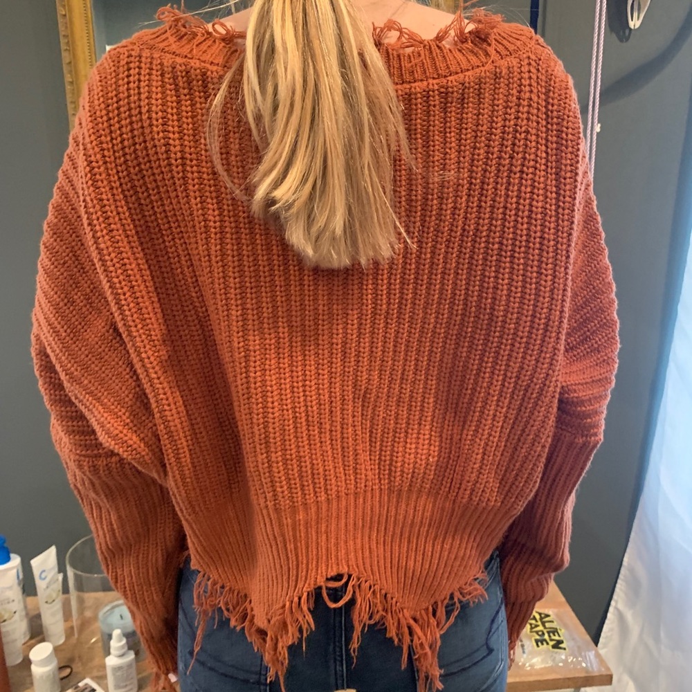 Burnt Orange Sweater - Picture 2 of 2